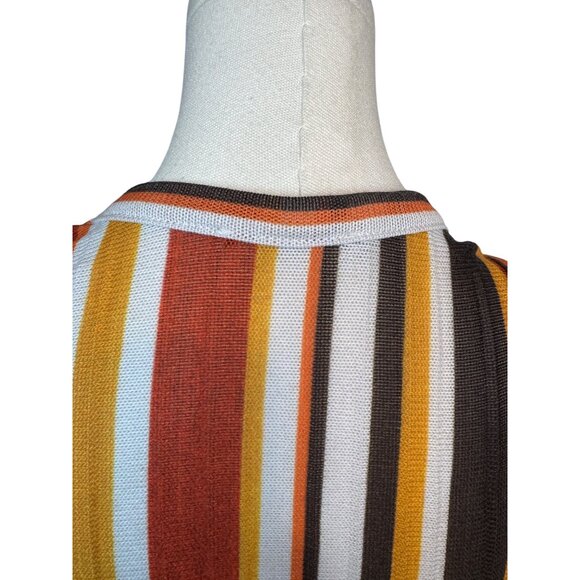 2/$30 ZARA Striped Small Sleeveless Knit Top Multicolor - Picture 8 of 12